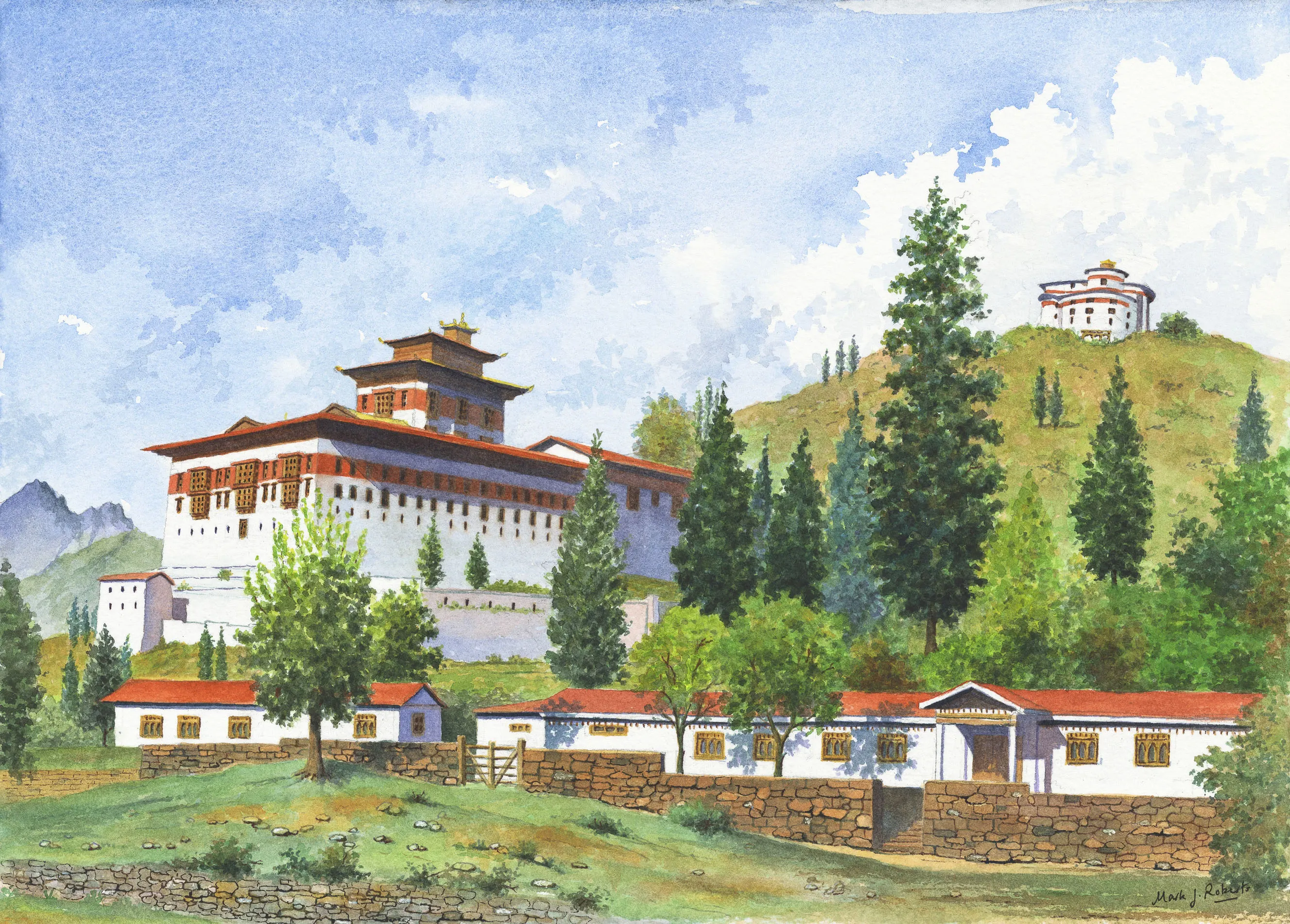 Watercolour painting by Mark Talbot Roberts