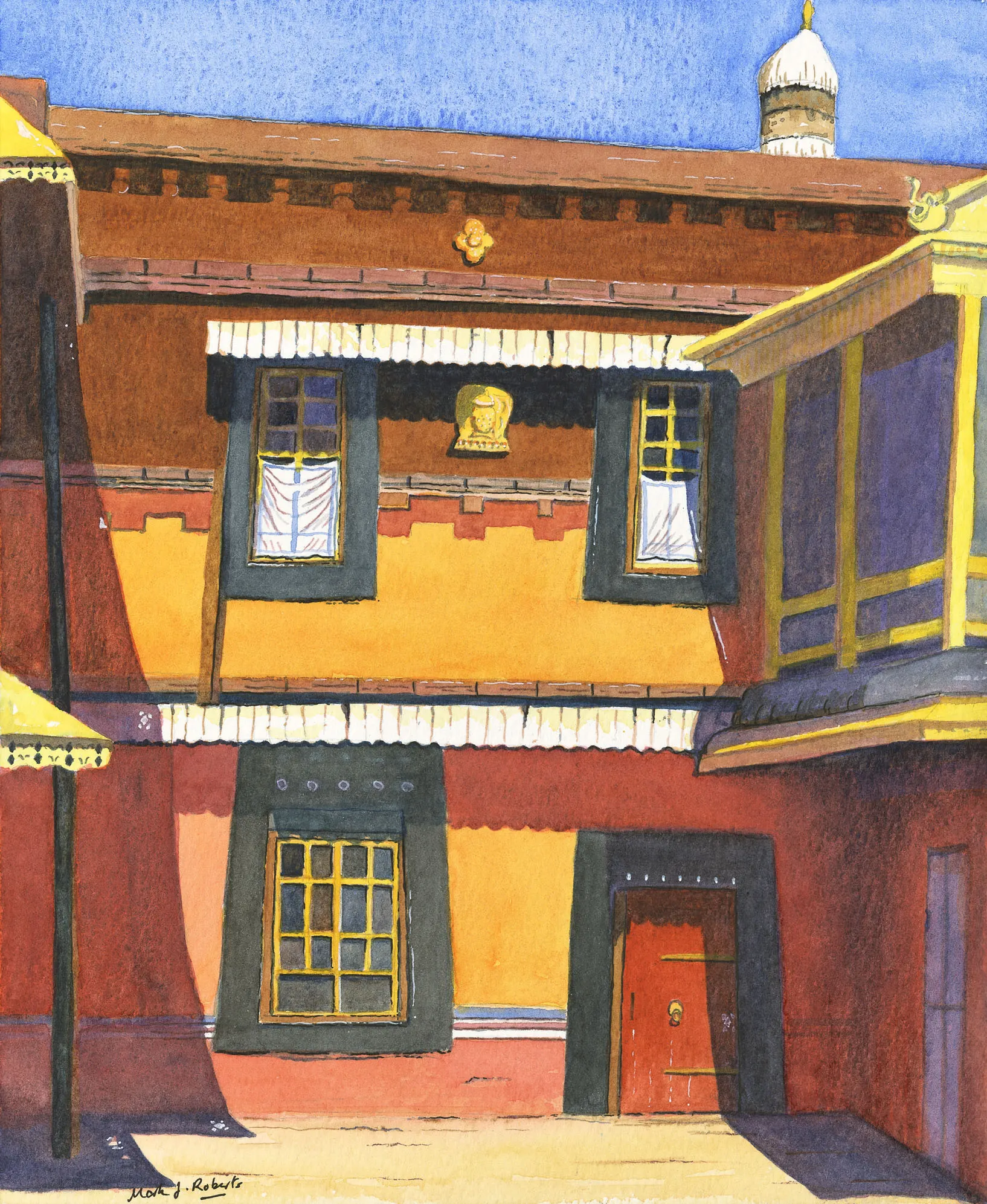 Watercolour painting by Mark Talbot Roberts